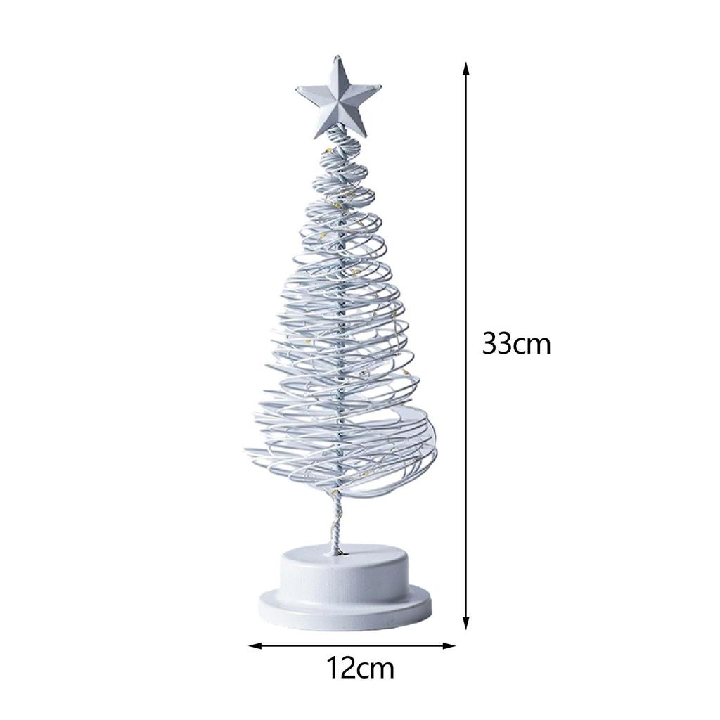 Спиральная рождественская елочная лампа со светодиодной подсветкой для домашней рождественской вечеринки