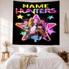 K Pop Demon Hunters Custom Your Name Wall Decor Tapestry Art For Pet Memorial Birthdaywedding Party Backdrop Family Gift