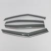 rain deflector 3d stainless steel bright strip - adhesive*4