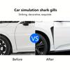 1 Pair Universal Automobile Fender Stickers-Air Outlet Decals Simulating Side Protection