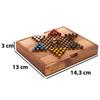 Chinese Checkers In a Wooden Box - Board Game for 2 To 6 Players - 7 Years and Up - Eco-friendly Game - 13 X 14.3 X 3 Cm