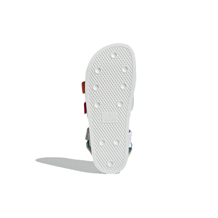 Adidas Adilette Sandal 4.0 White Scarlet True Orange Кроссовки унисекс Core-White GZ8828