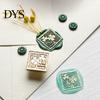 Miniature Seal Stamp Head Lily Floral Brass Wax Head, Cute Plant Themed Engraved Botanical Sealing for Journal Card Gift Wrapping Wedding Invitation