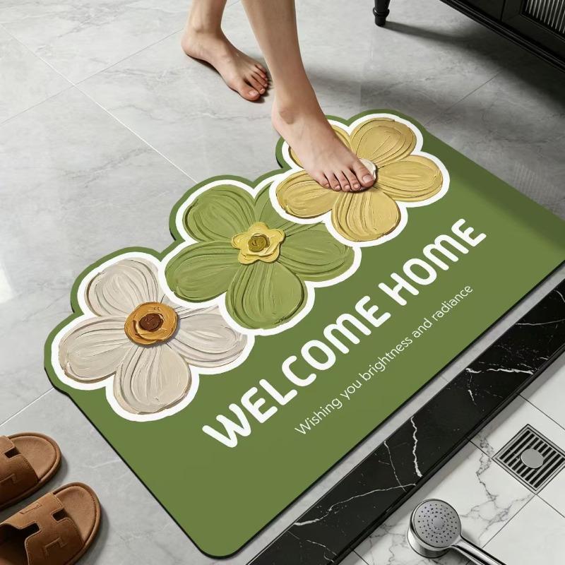 Bathroom absorbent diatom mud toilet  doormat toilet toilet floor mat toilet carpet