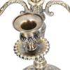 14.6 Inch Tall Candlestick Holder Zinc Alloy Retro Candelabra 5 Arms Candelabra  For Party