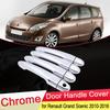 Для Renault Grand Scenic III XMOD 2010 2011 2012 2013 2014 2015 2016 хромированная крышка дверной ручки внешние автомобильные наклейки аксессуары