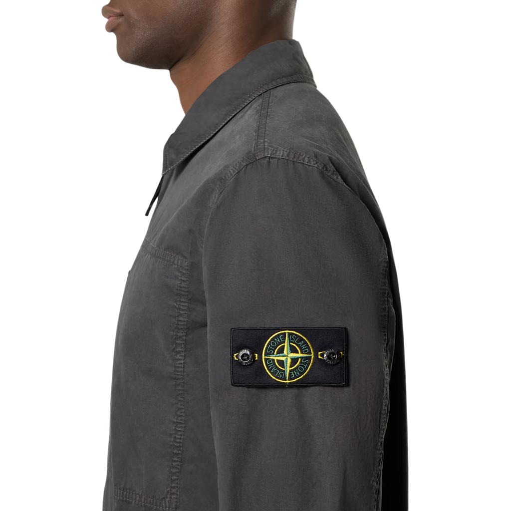 STONE ISLAND Винтажная куртка на молнии для мужчин, куртки, угольно-черный K1S151200032S00WN-V0165