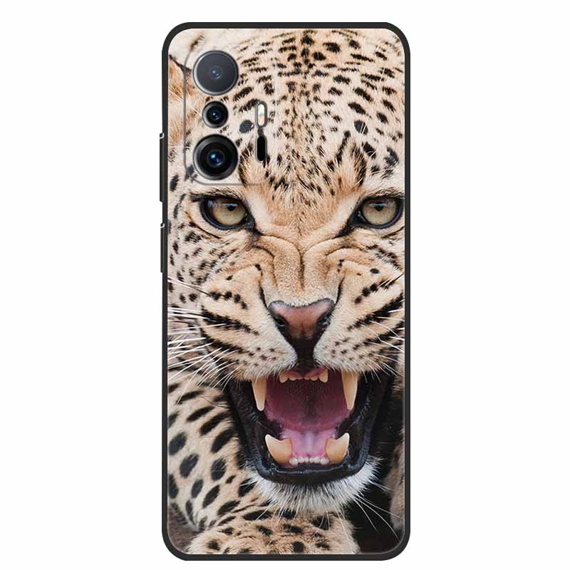 Чехол для Xiaomi 11T Pro Животные Защитный Мягкий Силиконовый Чехол для Телефона для Xiaomi Mi 11T Pro 5G Ударопрочный Mi11T Волк Чехол