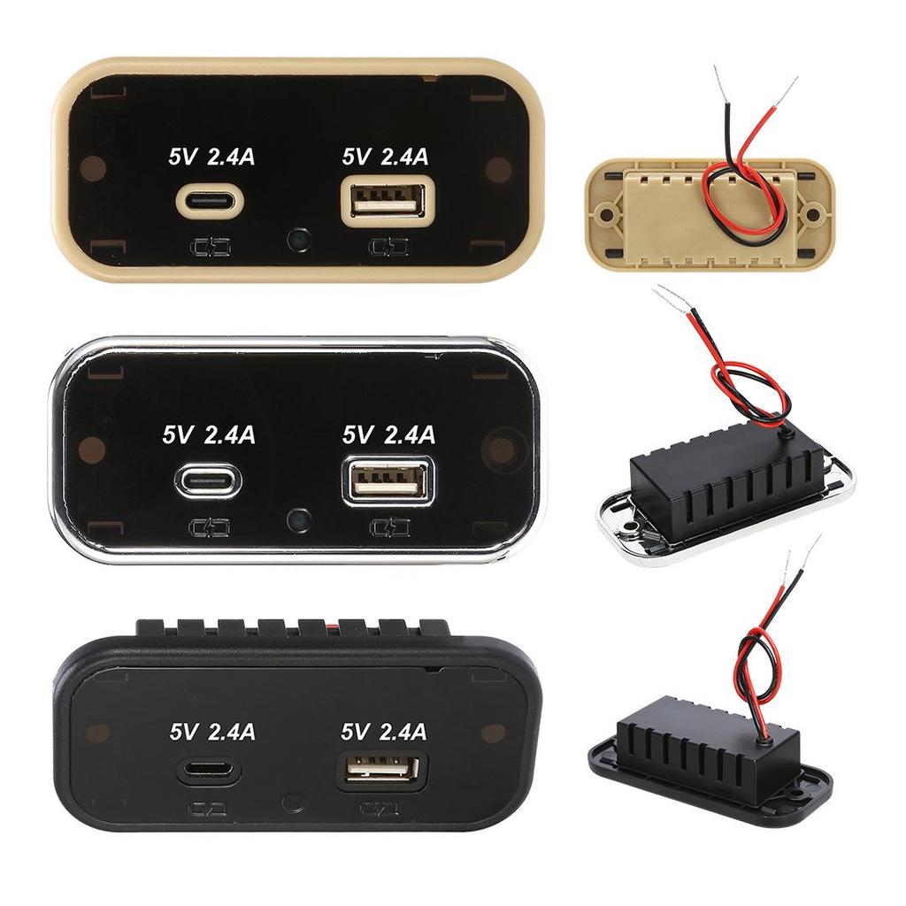 Dual Port 4.8A Fast Charge USB Car Charger for Car, RV, Bus - Multifunctional Power Adapter