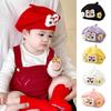 Flower Baby Beret Hat Soft Artist Painter Caps Cute Knitted Hat  Infant Girls
