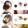 Coming of Age Ceremony Hair Ornament Dried Flower Taste Gypsophila Artificial Flower 3 Piece Set D Green [SOUBIEN] (sbn-kaz10010)