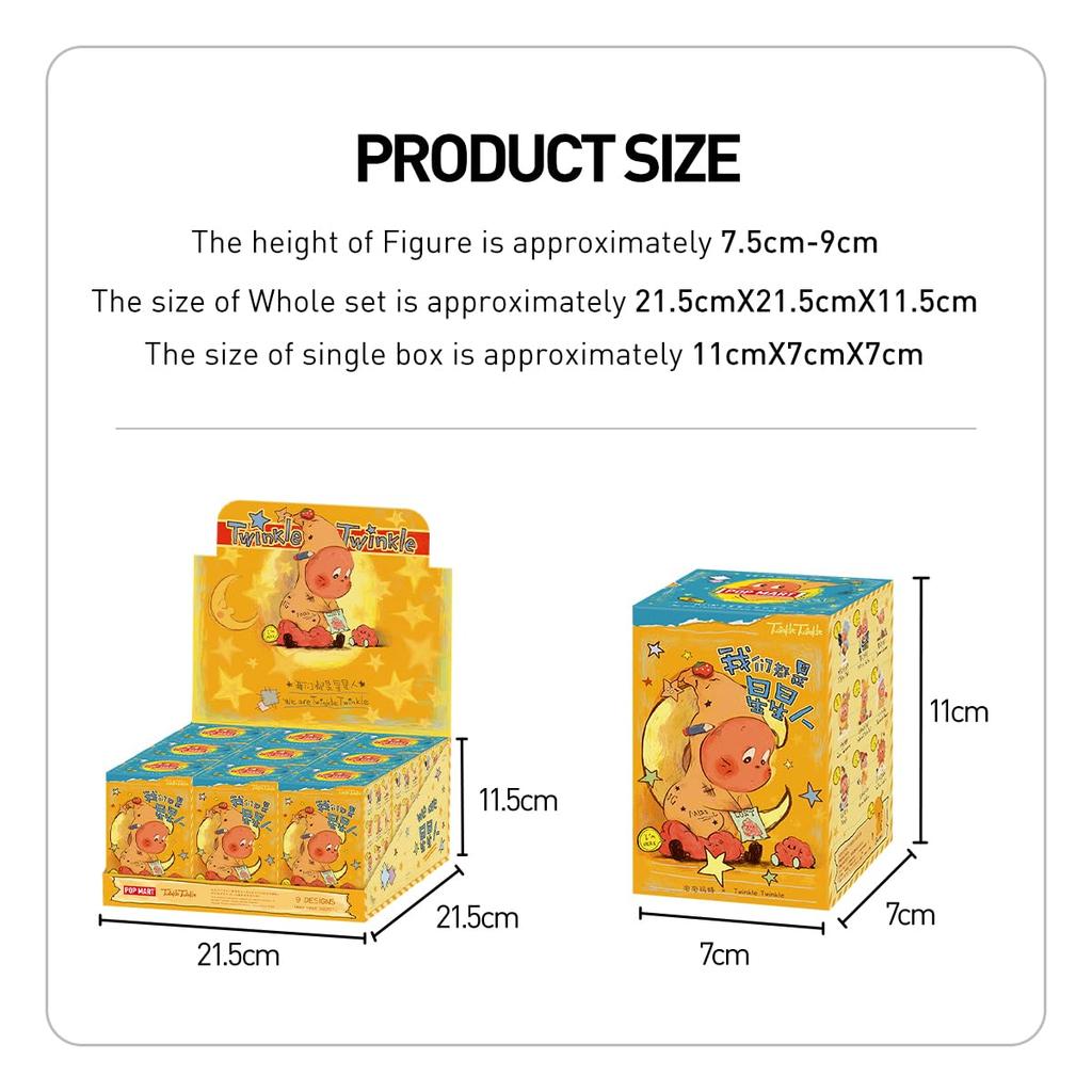 POP MART We Are Twinkle Twinkle Series Pop Mart Gacha Gacha Blind Box Figure Plastic Model Premium Toy Soft Vinyl Original Character Birthday Present