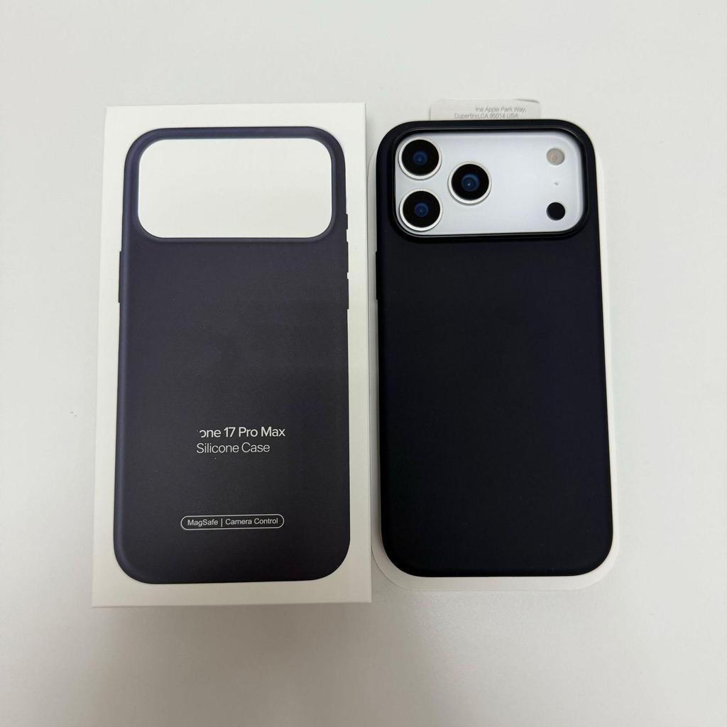 Мягкий чехол из жидкого силикона для iPhone 17 Pro Max - Однотонный, Защитный корпус от падений.