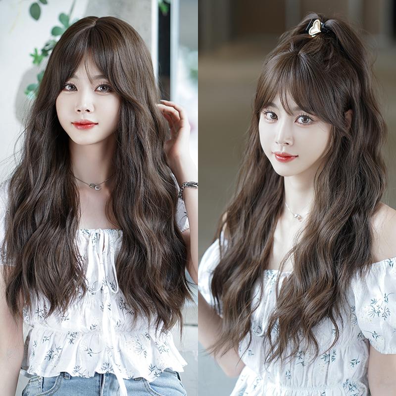 Профессиональные парики Длинный волнистый розовый парик Сакуры для милых девочек Синтетический парик высокой плотности с вьющимися волосами и челкой Подходит для начинающих