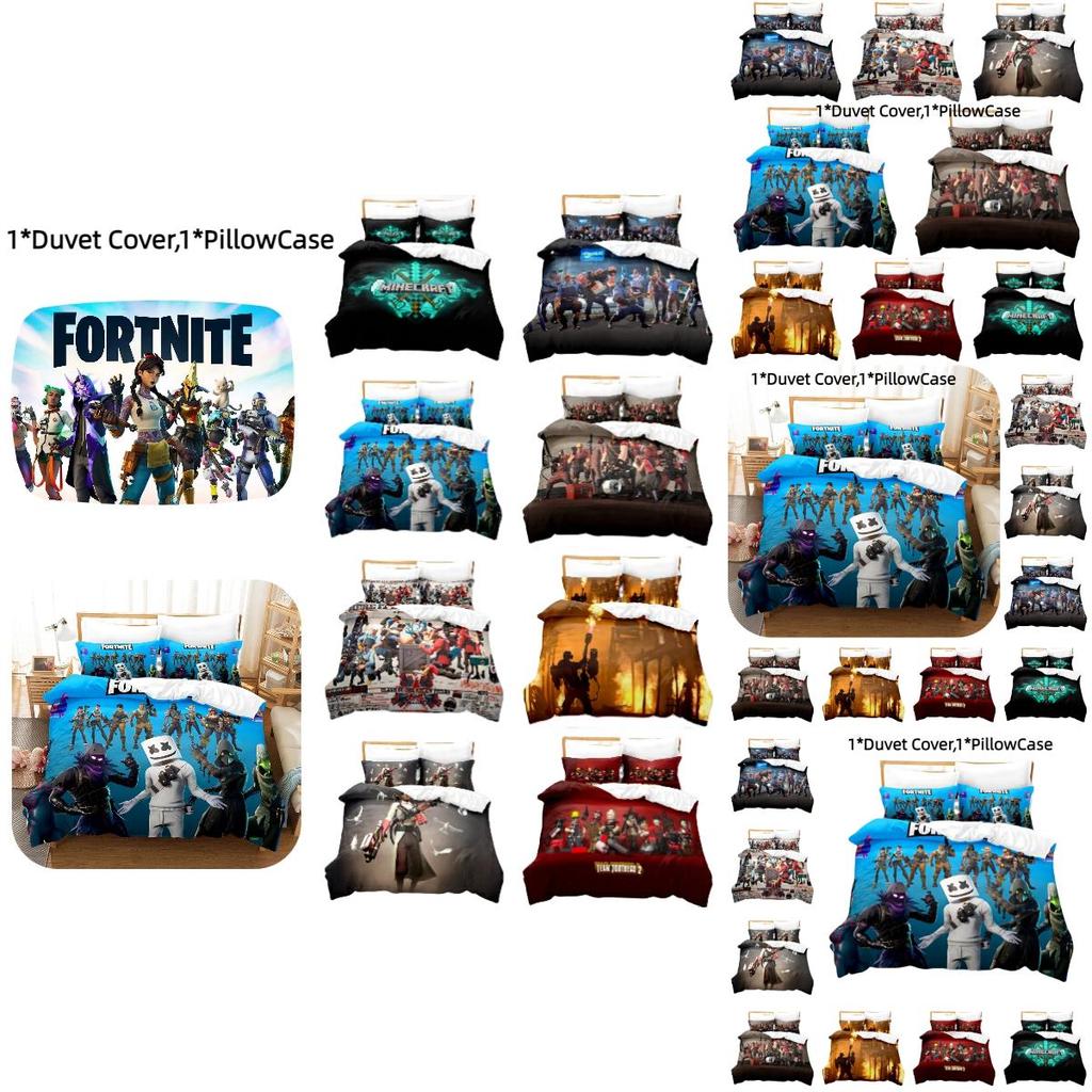 Trendy 3d Print Home Textile Set Fortnite Inspired American Style