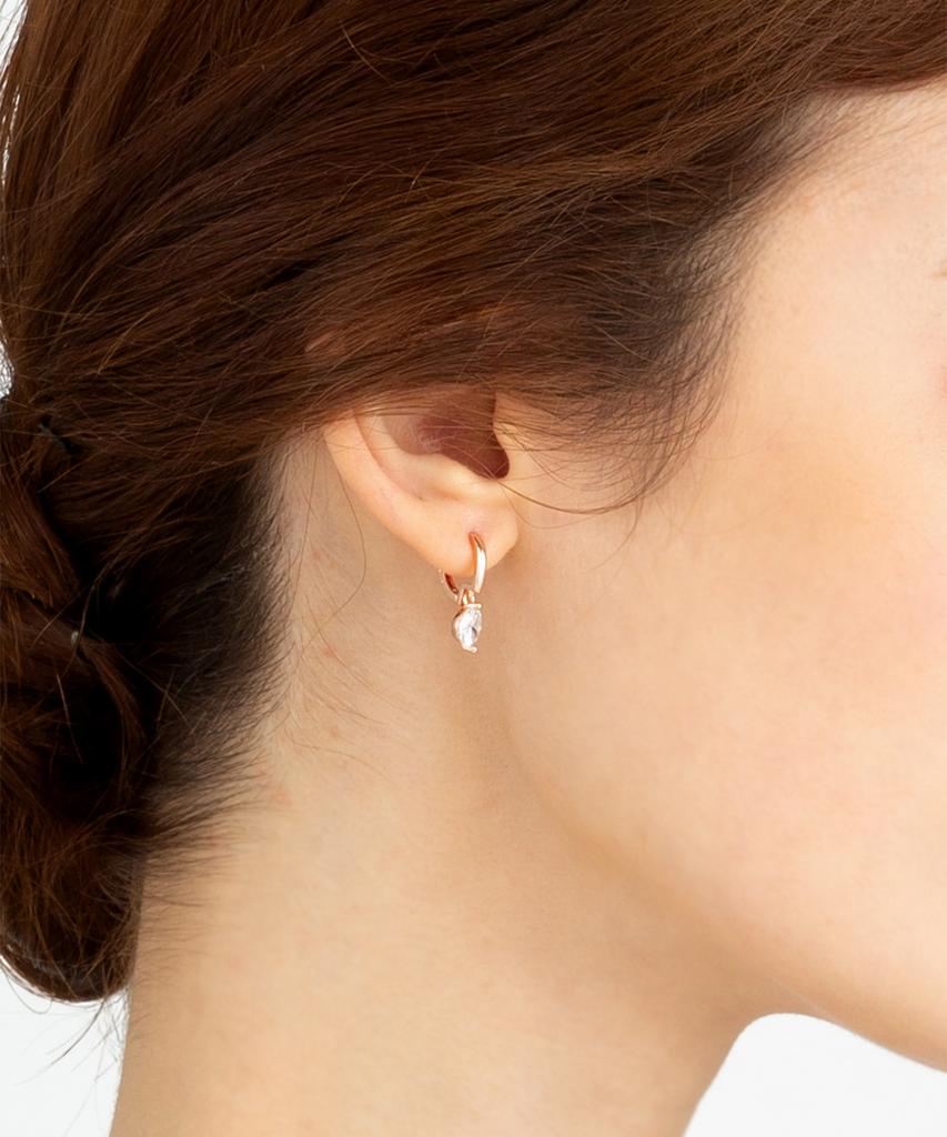 Ellejewelry 14K Gf Серьги-пусеты с кубическим цирконием Elgpee216