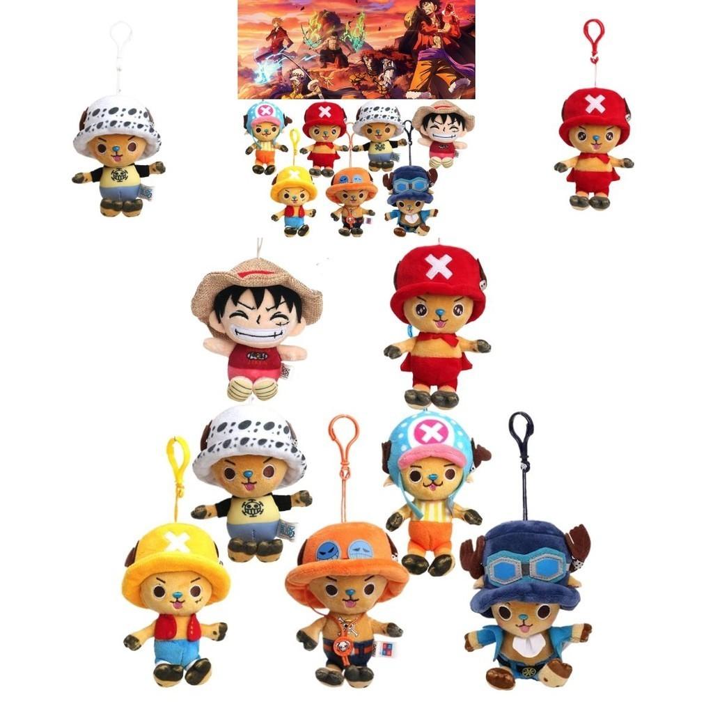Оригинальный плюшевый кулон One Piece, милый и мягкий брелок с мультяшным персонажем