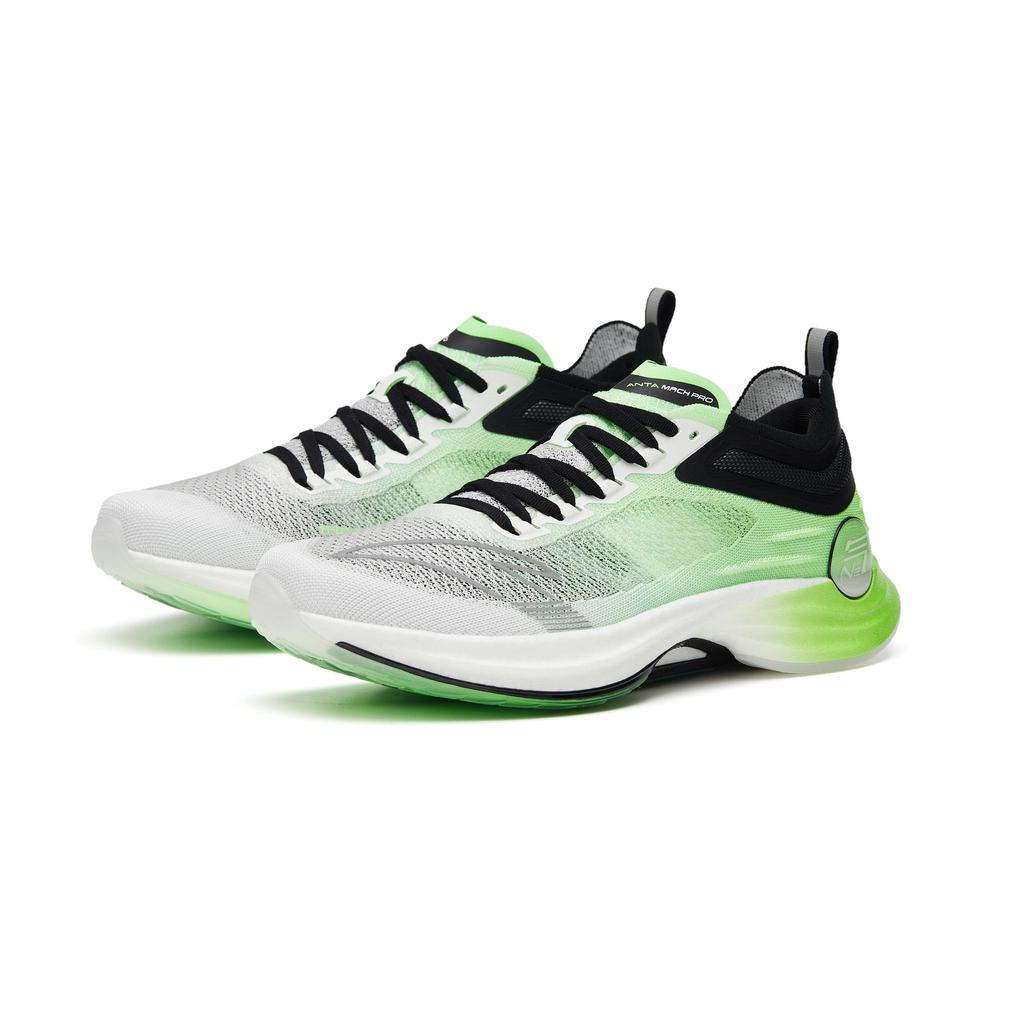 Anta Mah Pro Casual Shock Absorbing Non-Slip Low-Top Running Shoes Men Sneakers White Green Black 112325584S-2