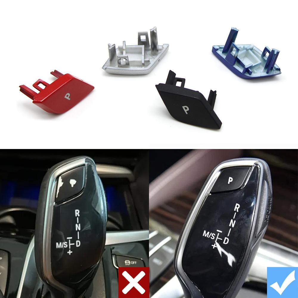 Car Gear Shift Lever Auto Parking P Button Cap Cover For BMW 5 6GT 7 X3 X4 Series G30 G31 G32 G11 G12 G01 G02