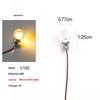 5Pcs 3V Miniature LED Light Bulbs Low Voltage Safe Model Lights for Hobbyists DIY Model Dollhouse Decor