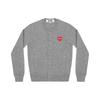 (WMNS) COMME des GARCONS PLAY Кардиган с эмблемой Invader 'Серый' Женский AZ-N083-051-2