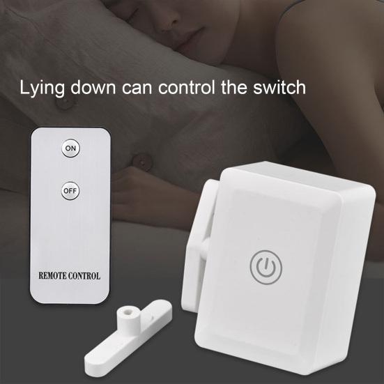 Smart Wireless Light Switch Controller with Remote Control Long Sensing Range No Wiring Required Turn Off Lights Artifact Smart Switch Button