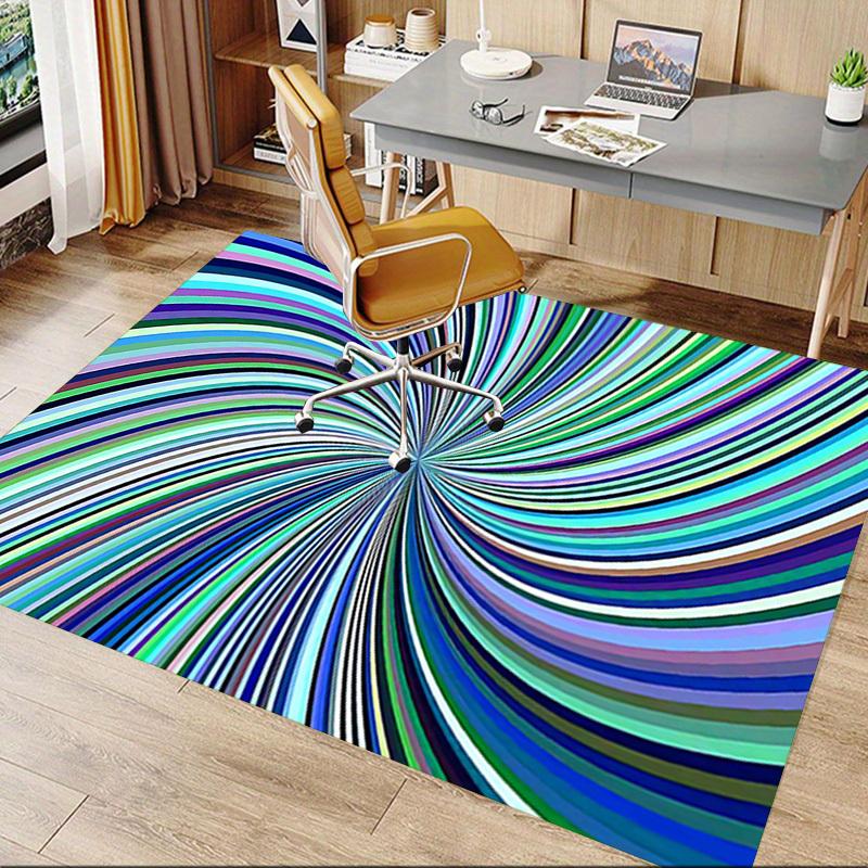 1PC Swirl Pattern Extra Large Non Slip Floor carpet, Office, family, bedroom, Studio Large Area Rug Indoor Rugs, , Vibrant Colors