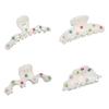Hair Clip Mermaid Color Hair Claw Korean Style Acetic Acid Shark Clip Rhinestone Hair Claw  Travel