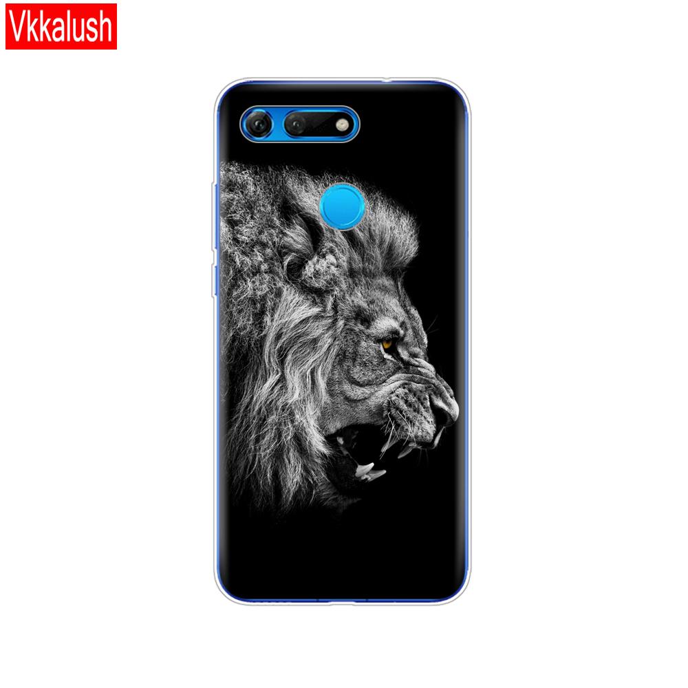 Силиконовый чехол для телефона для Huawei Honor View 20 V20, чехол из ТПУ, мягкий силиконовый чехол для Honor V20, чехол с милым животным узором