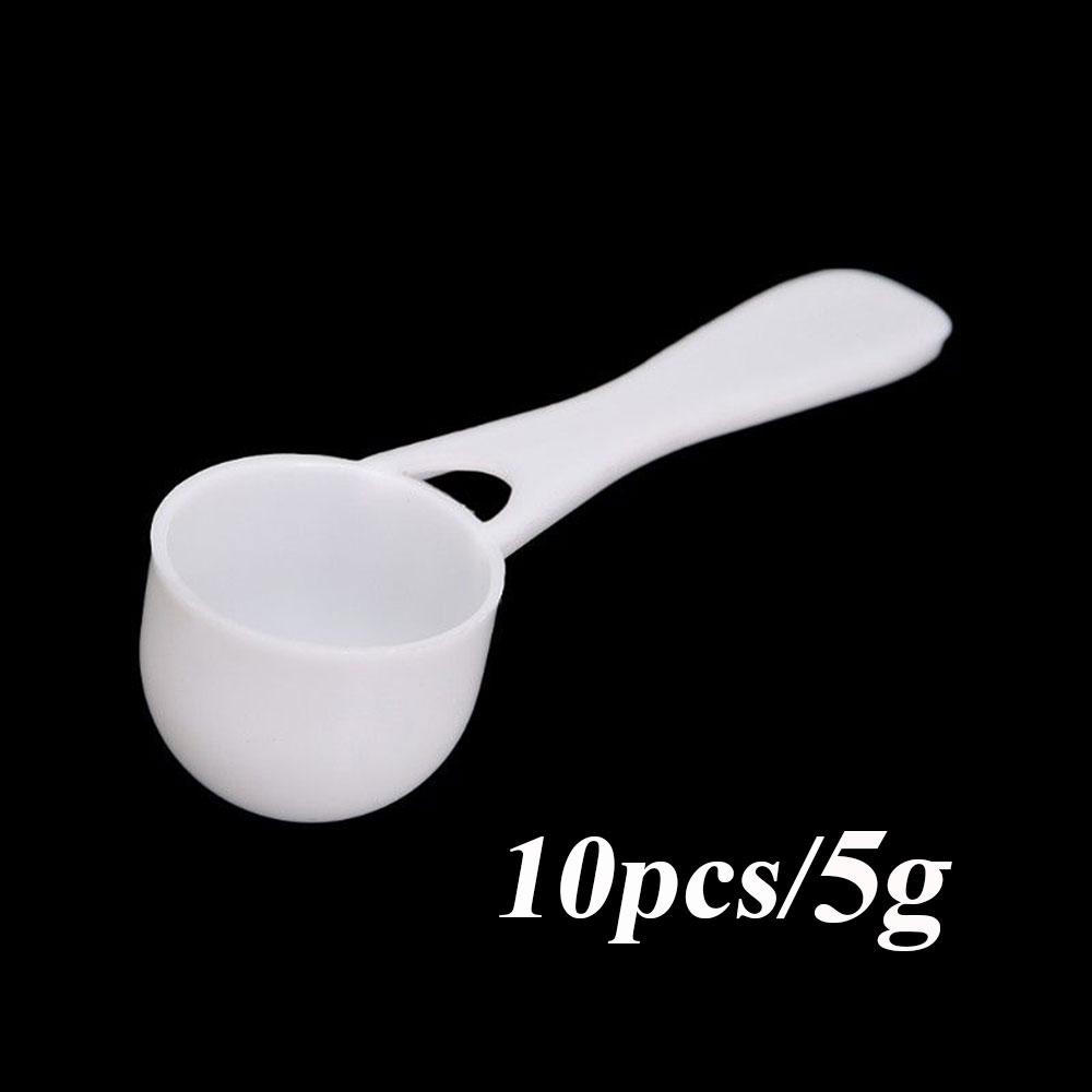 10PCS 1/3/5/10g Plastic Measuring Spoons Coffee Sugar Protein Milk Powder Scoop Home Kitchen Scale Gadgets