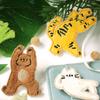Self-Adhesive Animal Cute Embroidery Cloth Sticker Tiger Clothes Patch Sticker Hand Ledger Mobile Phone Case Decorative Pattern Sticker
