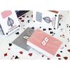 Hooni Gamble Jumbo Index Large Letter JJ Grid Pattern Hold'em Playing Card Dozen Box 12P, популярная корейская игра