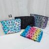 Geometric Chain Small Square Bag Women's New Rainbow Folding Messenger Bag Variable Diamond Shoulder Bag Women