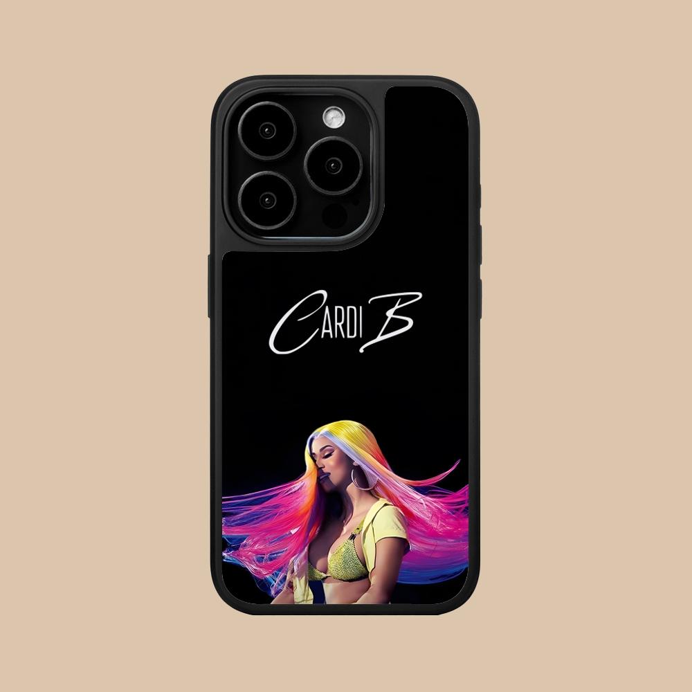 Cardi B Matte Surface Mobile Phone Case for iPhone 17 16 15 14 13 12 11 Air Pro Max Plus Colorful Cover