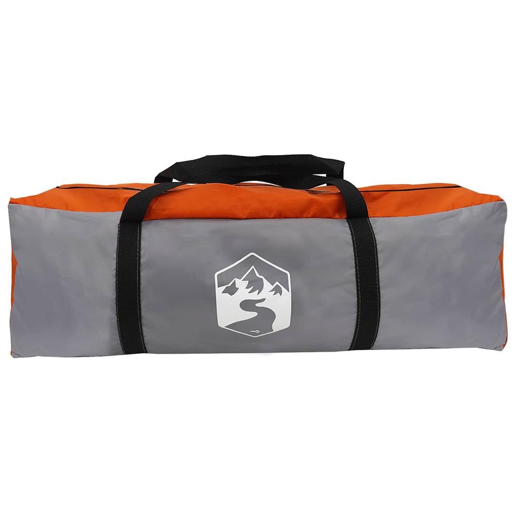Family Tent Gray and Orange for 10 Persons