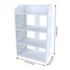 4 Tiers White Hollow Out Shoe Rack Stand Storage Organiser Shelf