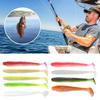 20Pcs Fishing Lures Soft Baits with T-Tail Vibrant Color Mini Size Portable Flexible Fake Lures Artificial Baits