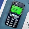 Ретро Чехол для телефона с узором из мобильных телефонов Для iPhone 17 16 15 11 12 14 13 Pro Max Mini X XS XR 7 Plus 16E Air Ударопрочный Силиконовый Чехол