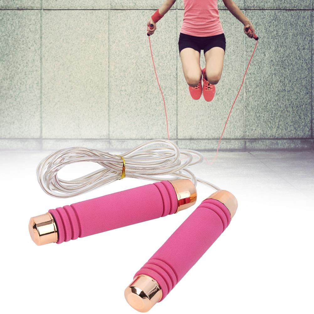 Rose Red Sports Competition Adults Children Student Fitness Steel Wire Bear Load 400g Bearing Rope Skipping