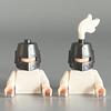 89520 Compatible Small Particle Building Block Knight Bucket Helmet Figurine Ornament Parts