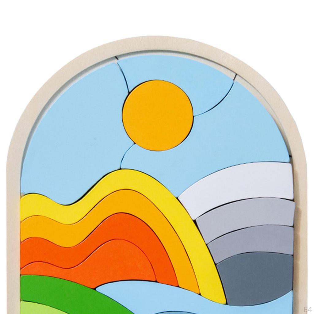 Обучающий набор деревянных головоломок для детей