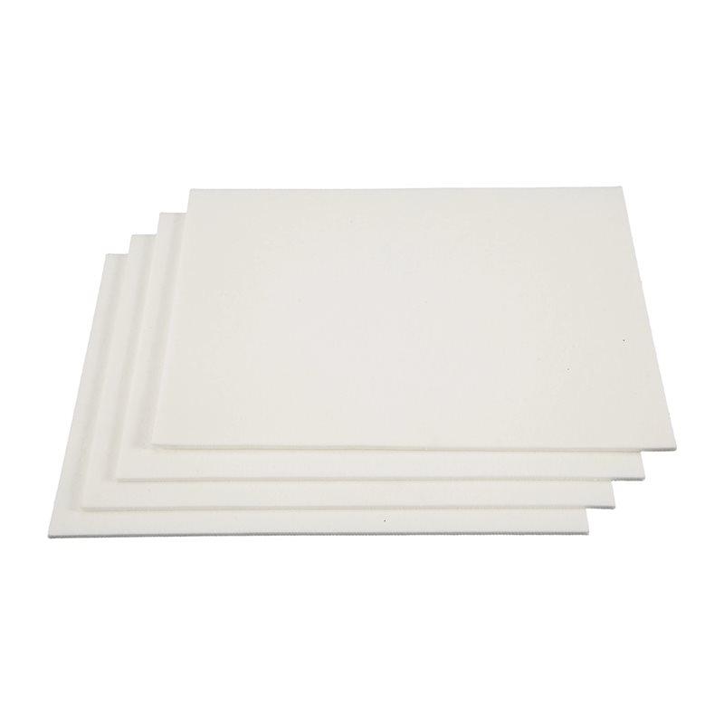 ABBY-High Temperature Gasket Paper, Fiber Insulation Board, 2850℉ Rated Fireproof Board White 25X18cm For Fireplace DIY