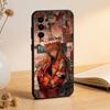 Чехол для телефона Neon Genesis Evangelion для Samsung S25, S24, S21, S22, S23, S30, Ultra, S20, Plus, Fe, Мягкий силиконовый черный чехол