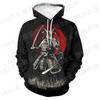 Spring Autumn Japan Ronin Samurai 3D Print Hoodies Men Women Children Hooded Harajuku Cool Swearshirts Fashion Streetwear