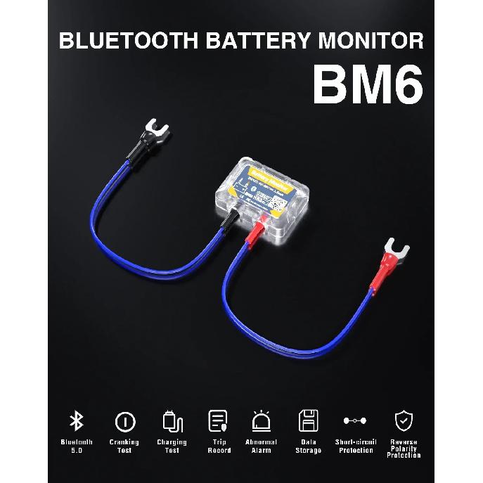 Беспроводной Bluetooth 4.0 12 В аккумуляторный монитор BM6 с приложением для проверки работоспособности автомобильного аккумулятора, тестер аккумулятора для Android IOS