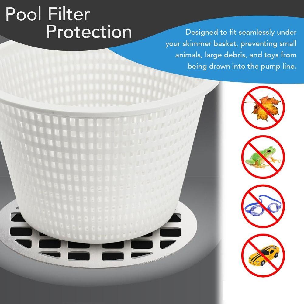 anti-corrosion Basket Buddy Prevents Debris Pool grid block Pool Filter Grid Cover  household