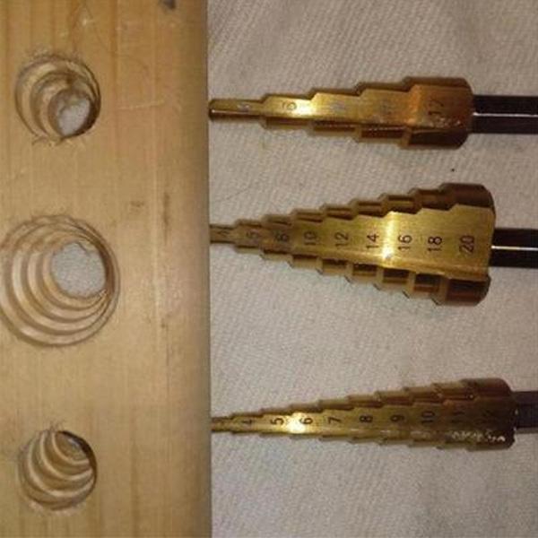 Набор из 1 шт. HSS с титановым покрытием, шестигранный хвостовик, ступенчатое конусное сверло для металла, дерева, сверла, режущие инструменты