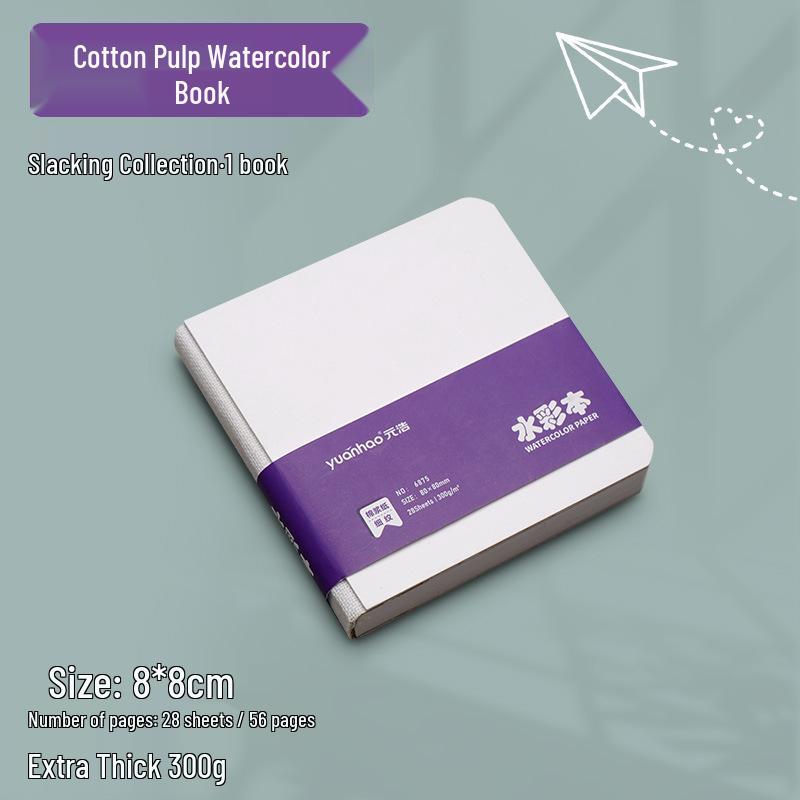 Портативный квадратный мини-скетчбук Yuanhao: Коллекция антистресс, устойчивая к разрывам, утолщенная