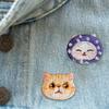 1PC Fabric Patch Decorative Cartoon Cat Stereoscopic Cloth Applique Handmade Embroidery Sewing Fashion Accessories