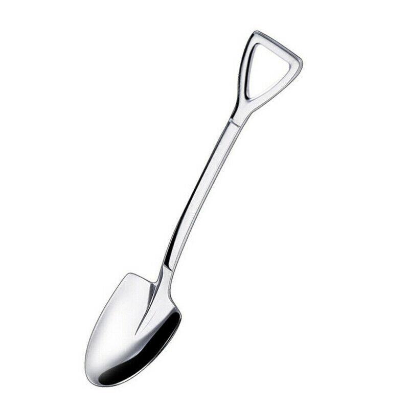 Dessert Spoon Stainless Steel Ice Cream Spoon Cake Spoon Mixing Spoon Creative Tableware